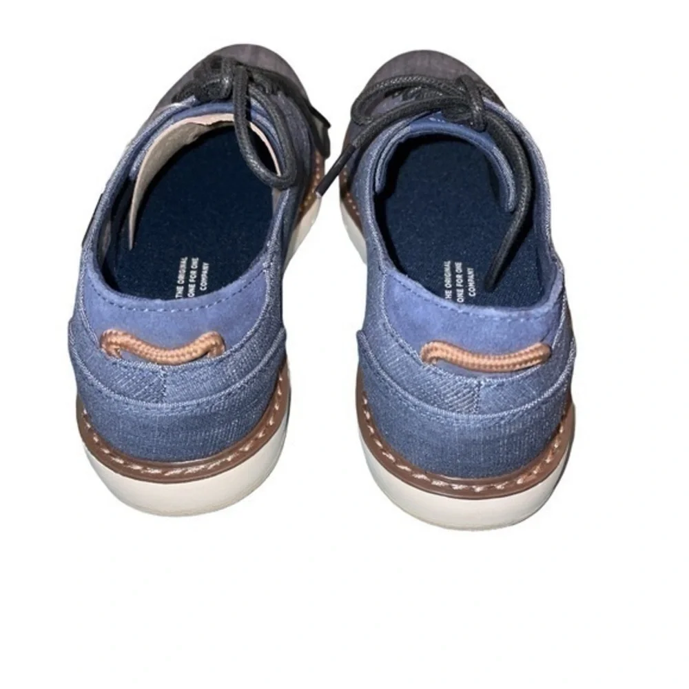 Toms navy crosshatch